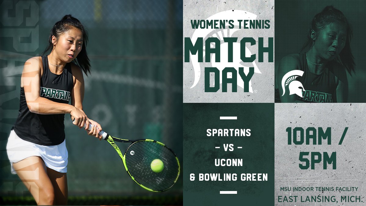 MSU_WTennis's tweet photo. It's a double match day in East Lansing! 

We will have free 🍕 at our 5 p.m. match vs. Bowling Green!

#GoGreen 🎾 https://t.co/FT87Fbcvk2