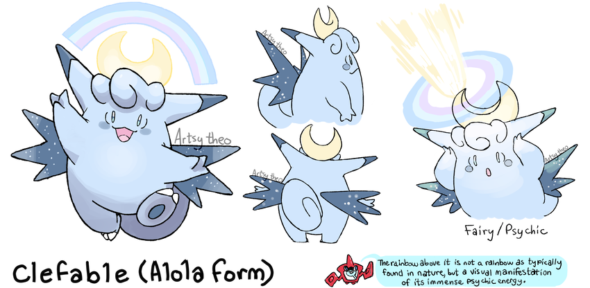 Artsy Theo on "Some more details Alolan Clefable! https://t.co/EdLlBYQYso"