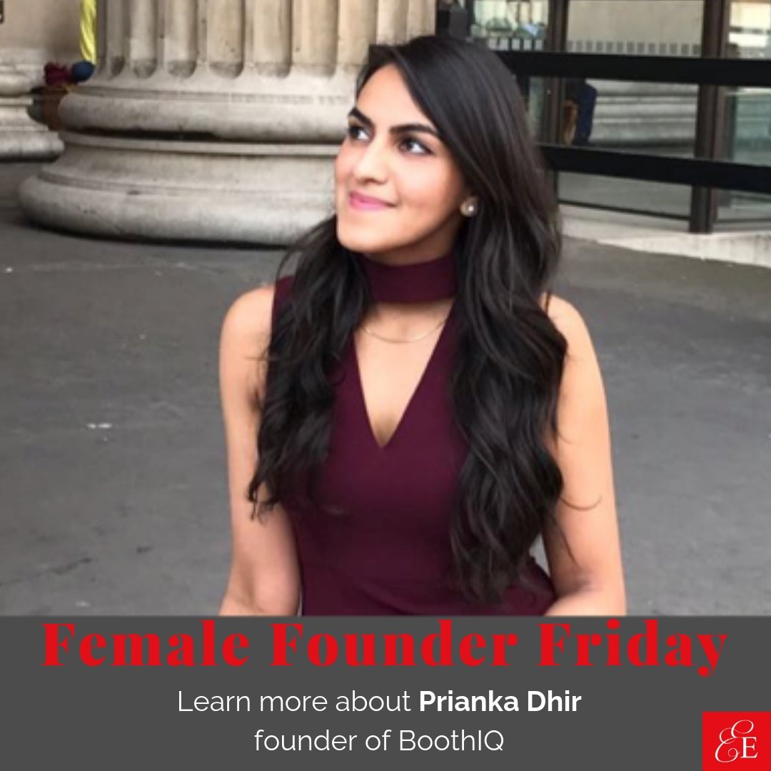 Looking for #Inspiration? Don't miss our spotlight on <a href="/Prianka_Dhir/">Prianka Dhir</a> the #womanentrepreneur behind <a href="/myboothiq/">BoothIQ</a> bit.ly/FFF_Prianka