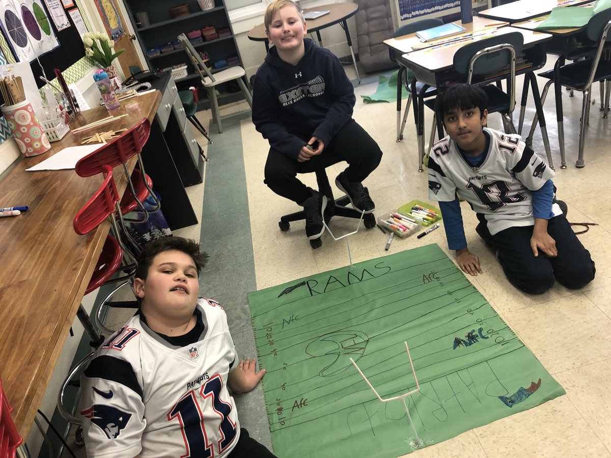 4RoederLSS's tweet photo. Super Bowl STEM Challenge fun! @4RoederLSS https://t.co/FWAWCQlCbN