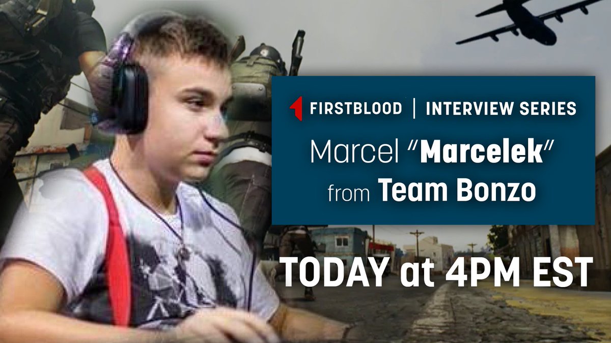 firstbloodio's tweet photo. Join @LilFuzzySeal as he interviews @Marceeleek, a player from Bonzo Team, a recently qualified team for the SSL Finale. TODAY 4PM EST on https://t.co/iFWEUFigAg 
#SurvivalSundayLeague #PUBG https://t.co/fBx9oJcE0G