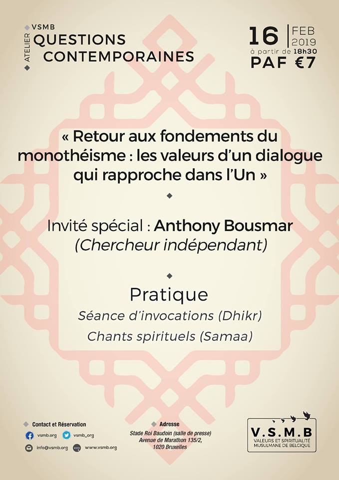 VSMB_org's tweet photo. Salâm !

Nous sommes heureux de vous inviter à participer à l’Atelier « Questions contemporaines », qui aura lieu samedi le 16 février.

👍Réservations: https://t.co/kWD6vfm5ut https://t.co/6z5adbJCUv