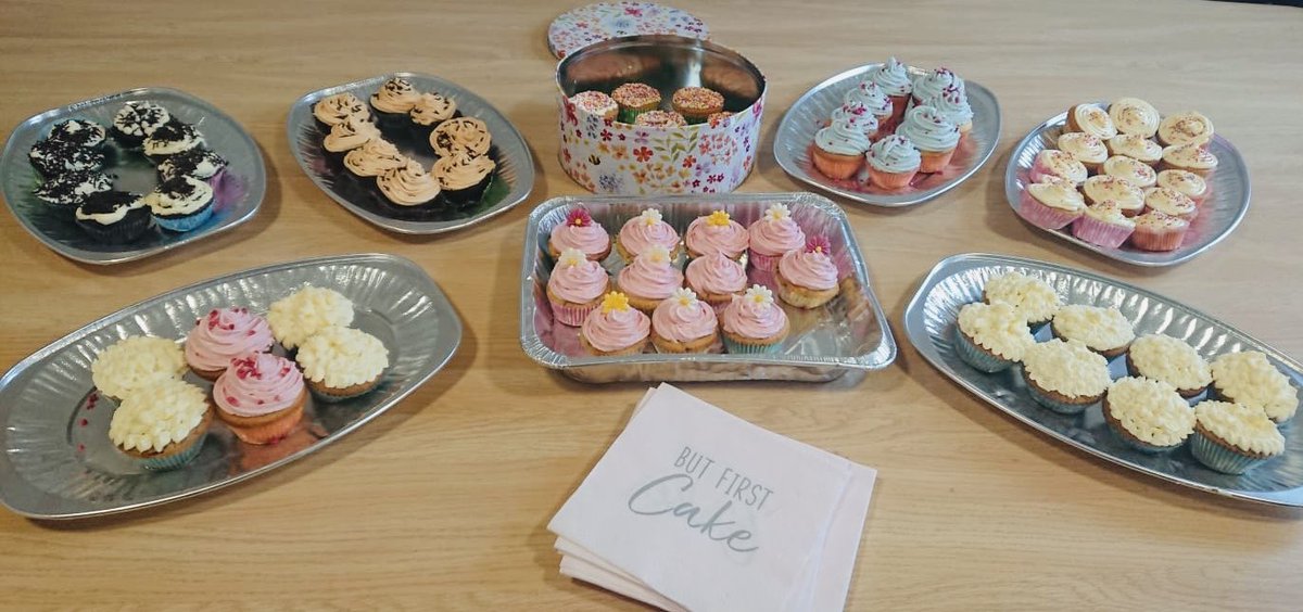 MapleHouseRehab's tweet photo. Great conversations being held by patients, staff, family and friends today. Sharing of how to keep ourselves well, some new ideas to try. Thank you @TimetoChange #TimetoTalk2019 #CakeandConversations #EndMentalHealthStigma https://t.co/9PSUYCrZP3