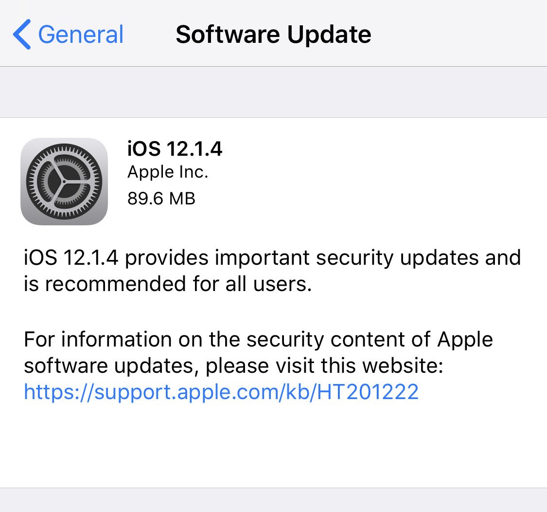raqamitv's tweet image. أبل ترسل تحديث iOS 12.1.4 
يأتي طارئ لحل مشكلة المكالمات الجماعية في تطبيق فيس تايم، حيث تجعل المتصل يستمع لك بدون أن تضغط على زر الرد.
#iOS1214 #iOS12