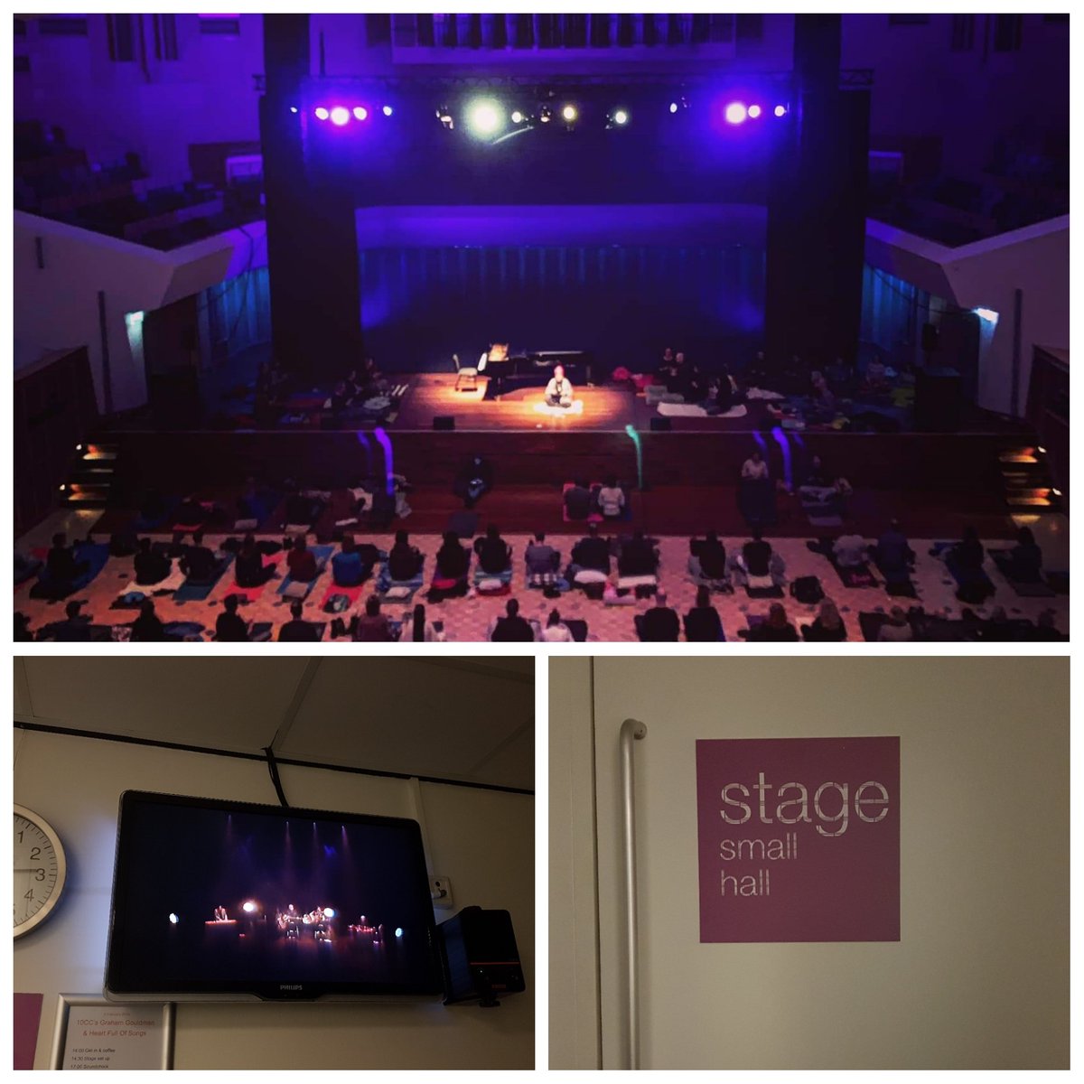 En ook vanavond weer mooie shows in <a href="/MuziekgebouwEHV/">Muziekgebouw Eindhoven</a>, met Lay Down &amp; Listen in de Grote Zaal en Graham Gouldman (10cc) &amp; Heart Full of Songs in de Kleine Zaal. #lovemyjob #productiecoördinator #backstagemeeluisteren