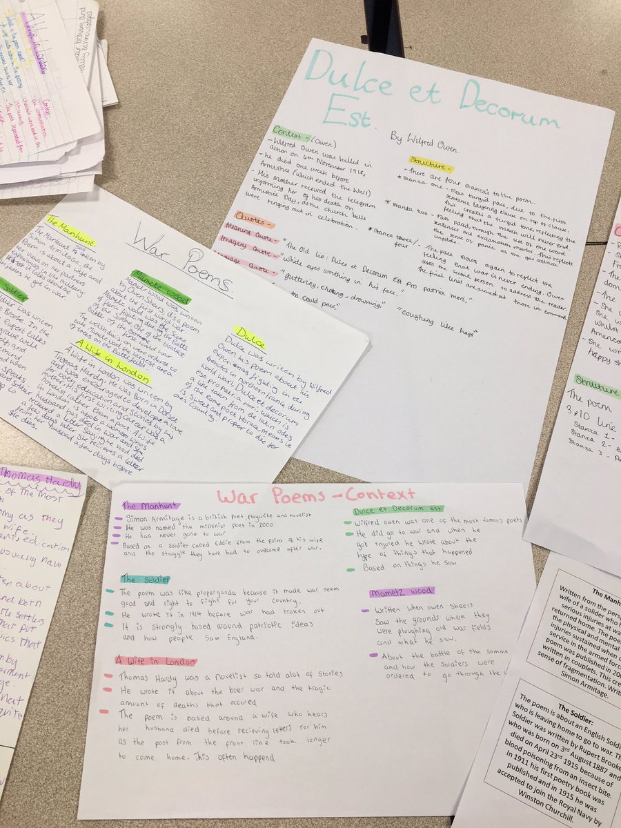 ChurchillEng's tweet photo. Some great y10 revision. How about it y11? #lookagain #neverforget #prepare https://t.co/43u7foXy24