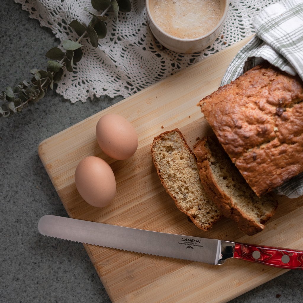 LamsonCutlery's tweet image. …You could say our knives are the best thing since sliced bread—especially when slicing bread.
#chefstalk #chefsofig #tasteeverything #americanmade #knife #foodprep #foodbeast