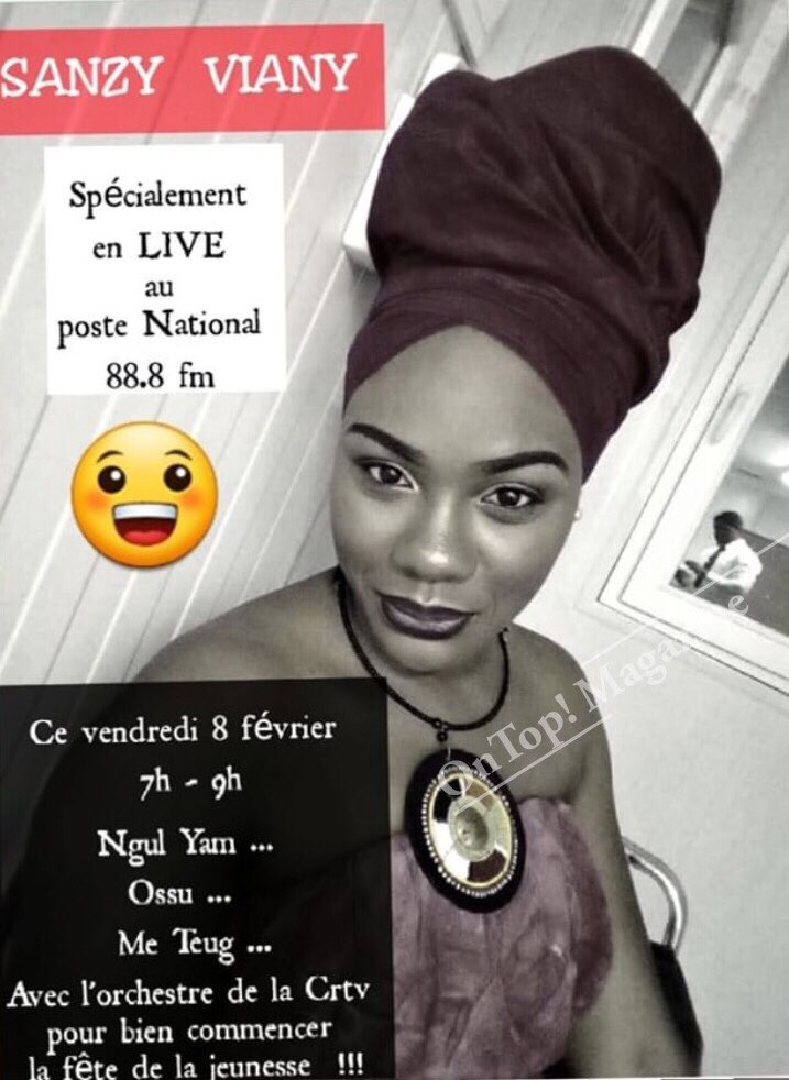 OnTopMagzine's tweet photo. Demain matin, réveillez vous avec la douce voix de l’Artiste Camerounaise Sanzy Viany qui offrira un Live Radio au Poste National ( 88.8 fm 📻 ) espace 7h-9h. 🔥🔥🔥
#OnTopMagazine #Cameroun #CrtvWeb #People #Musique #Culture #PopCulture https://t.co/vzvedSo9Dz
