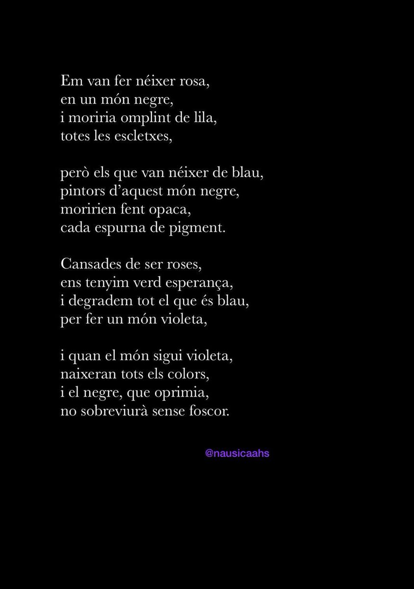 Escriure i compartir.

#PoesiaFeminista #Feminisme #Feminsmo #Feminism #ParaulesQueEmpoderen #PoesiaSempre