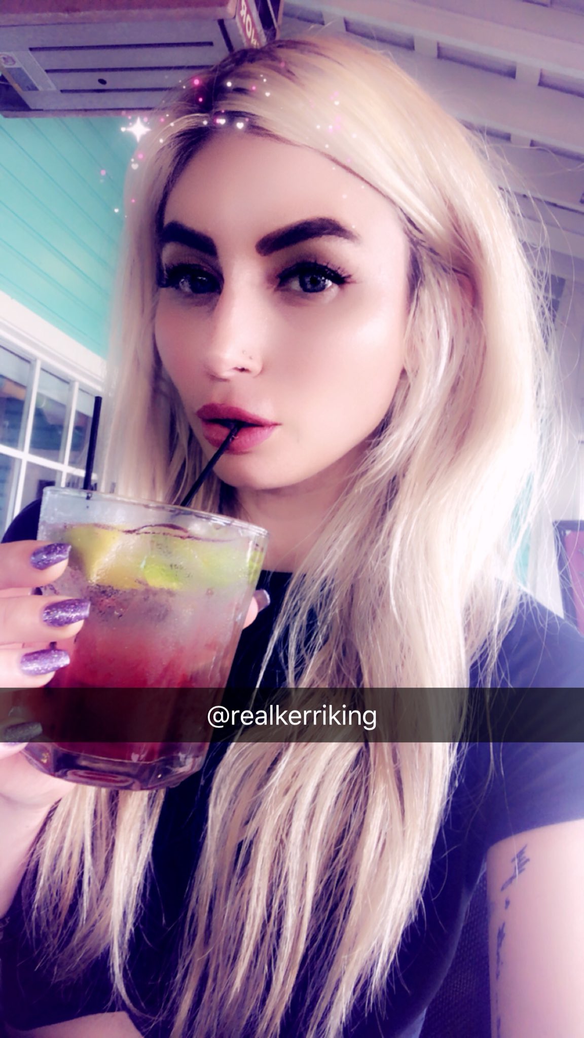 TW Pornstars Kerri King. Twitter. Yum💁🏼‍♀️🍸. 850 PM 7 Feb 2019