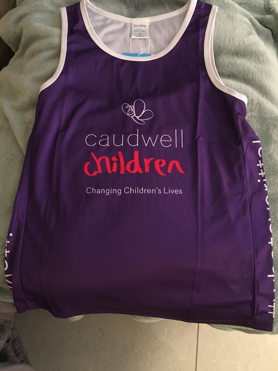 Received my ⁦⁦@caudwellkids⁩ running vest today ready for the ⁦@LondonMarathon⁩ . Can’t wait to run and raise money for this great cause #londonmarathon #caudwellchildren