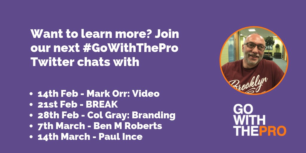 GoWithTheProUK's tweet photo. Next week we will be joined by @PocketVidSchool with @pixelscol joining us later in February! #GoWithThePro #GuestExperts https://t.co/GC7HqumuC8