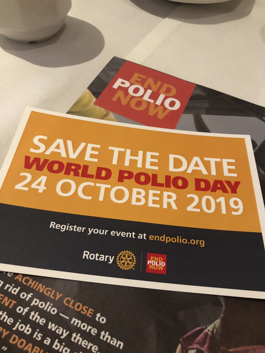 Rotary1060's tweet image. Save The Date 24th October 2019. #endpolionow @RotaryGBI #Rotary #PeopleOfAction