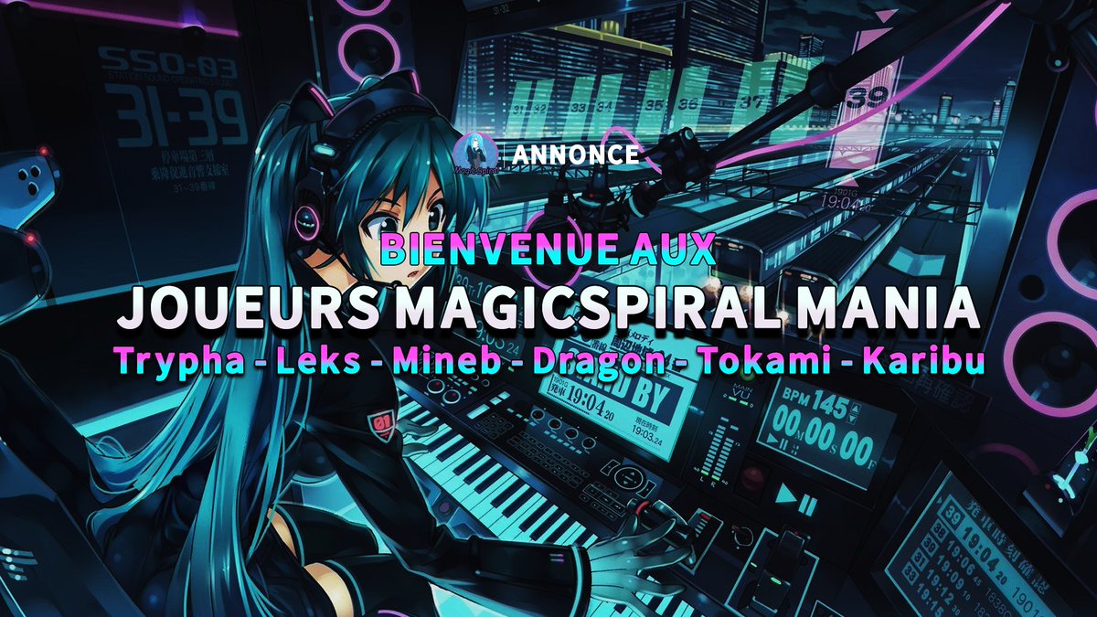 RebirthOsu's tweet photo. Bienvenue à nos tous nouveaux joueurs osu!mania: Tokami, _Karibu_, -Leks, DragonSonic, Min-eb et leur représentant @Tryphamour ! https://t.co/PvEk2Ck6ml