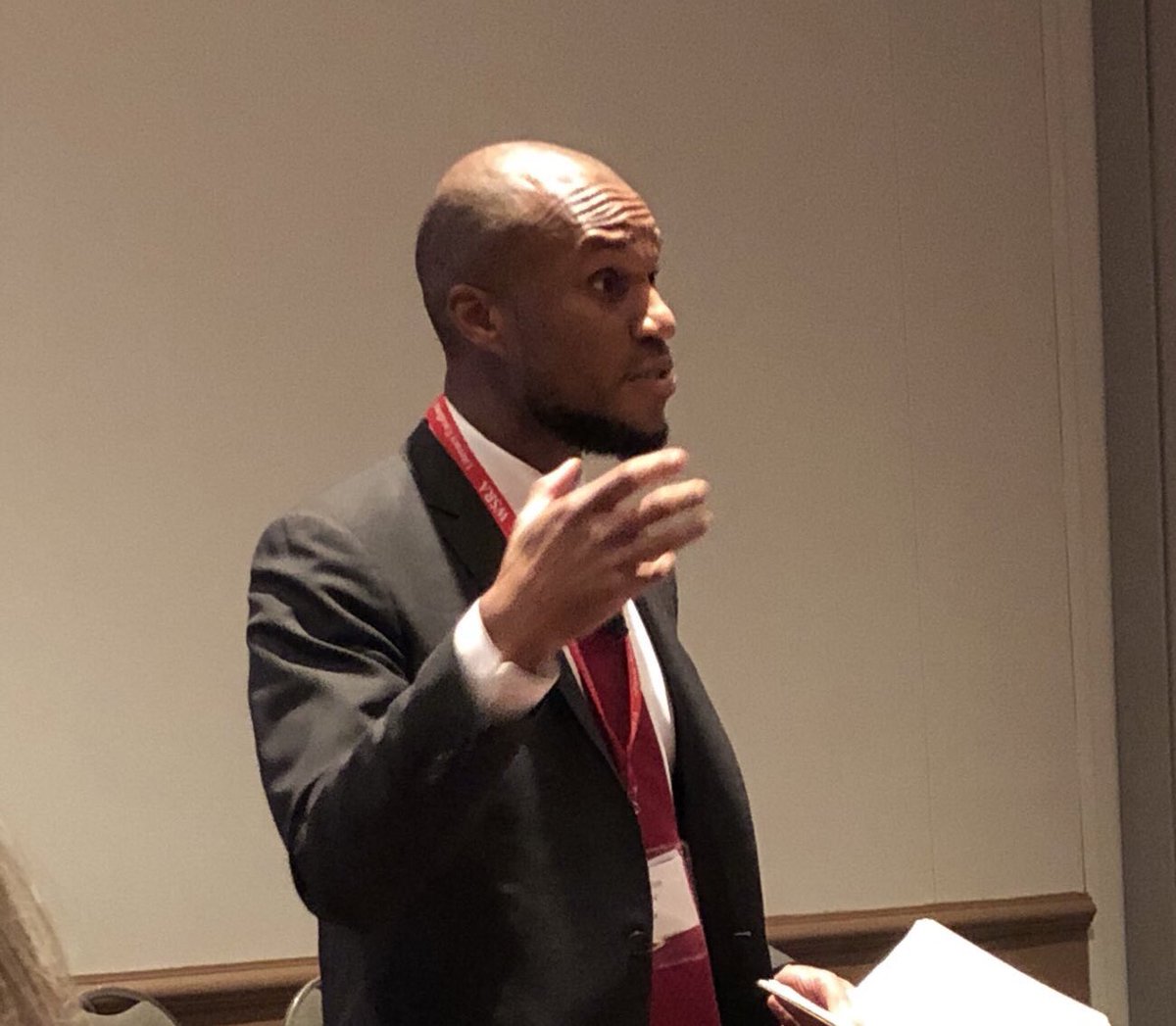 ReadWiser's tweet photo. Aspirational discomfort. Systems change when we actively work to disrupt them. We can't change by remaining comfortable #wsra19 #beanaccomplice @MisterMinor https://t.co/zdrIkfNYUV