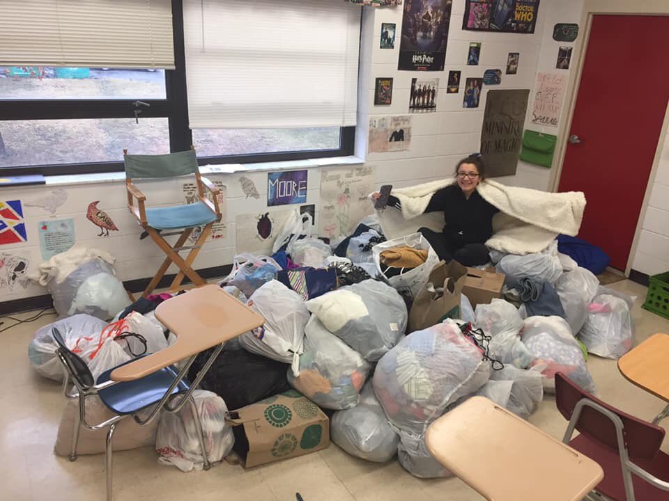 The Parkway West High School Yearbook Staff had a used clothing drive this past week. They donated all of their items to the St. Clair Closet. If you want to donate to the Closet, it needs more of the following: feminine products, make-up, hygiene products, and hair care items.