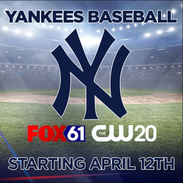 FOX61 and CW20 will broadcast New York Yankees games in starting in Aprilhttp://via.fox61.com/l7irO