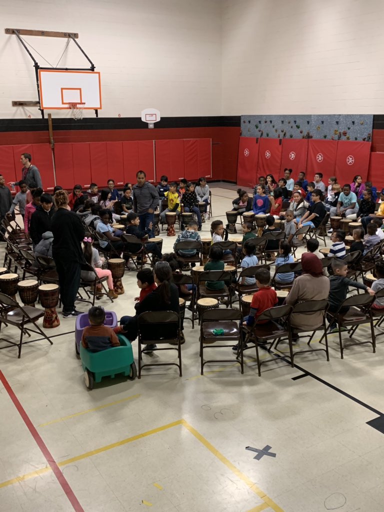 Today was the Day of Drumming at NLE! Thankful for opportunities like this! #NLEGreatness #AlemanAllStars