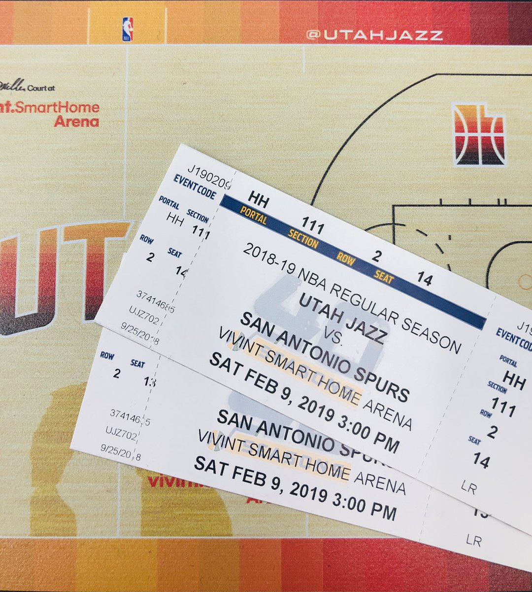🚨TICKET GIVEAWAY 🚨

We’re giving away 2 tickets to Saturday’s <a href="/utahjazz/">Utah Jazz</a> vs. Spurs! 

To Enter:
1️⃣ Follow <a href="/jazzteamstore/">Utah Jazz Team Store</a> 
2️⃣ Like &amp; Retweet
3️⃣ Tag a Friend

(SATURDAY’S GAME IS A 3:00PM TIPOFF)
(Winner will be DM’d Friday night)