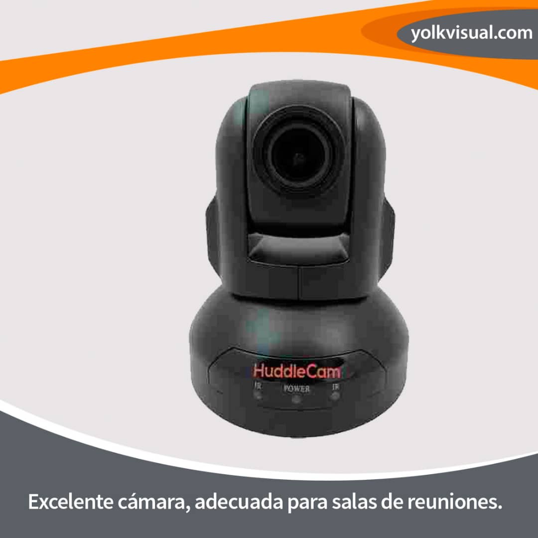 La #cámara PTZ #USB 2.0 para interiores HuddleCamHD 2.1 MP 3x, incorpora un sensor que captura imágenes nítidas a una velocidad de cuadro completa de 30 fps. La cámara es adecuada para salas de reuniones pequeñas y medianas. Esta cámara es compatible con todos los sistemas.
