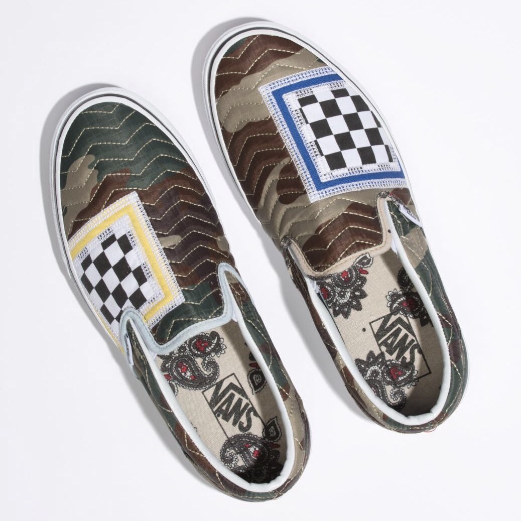 vans mixed media slip on