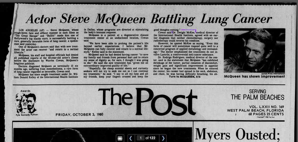 TreboriRobertHZ's tweet image. #LifeplusInternational
Dr Dwight McKee was the last person who saw Steve McQueen at 2:00 a.m. alive.
Steve McQueen died at 3:45 a.m.
3 = 3
45 = 9
#93code
#MLM #NetworkMarketing --> #Hollywood --> #93Society connection
#Lifeplus
#Game23 #TheGame23
#PSI