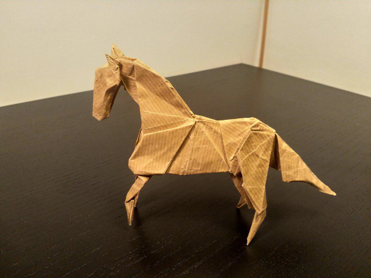 Dariettos On Twitter Horse By Hideo Komatsu In Kraft Paper