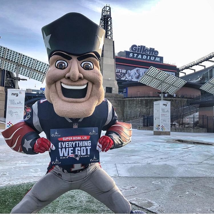 PatPatriot's tweet photo. So happy to be back at home @GilletteStadium @PatriotPlace after giving #EverythingWeGot! Who else needs a #PatNap?! https://t.co/oSMhtHyYvo