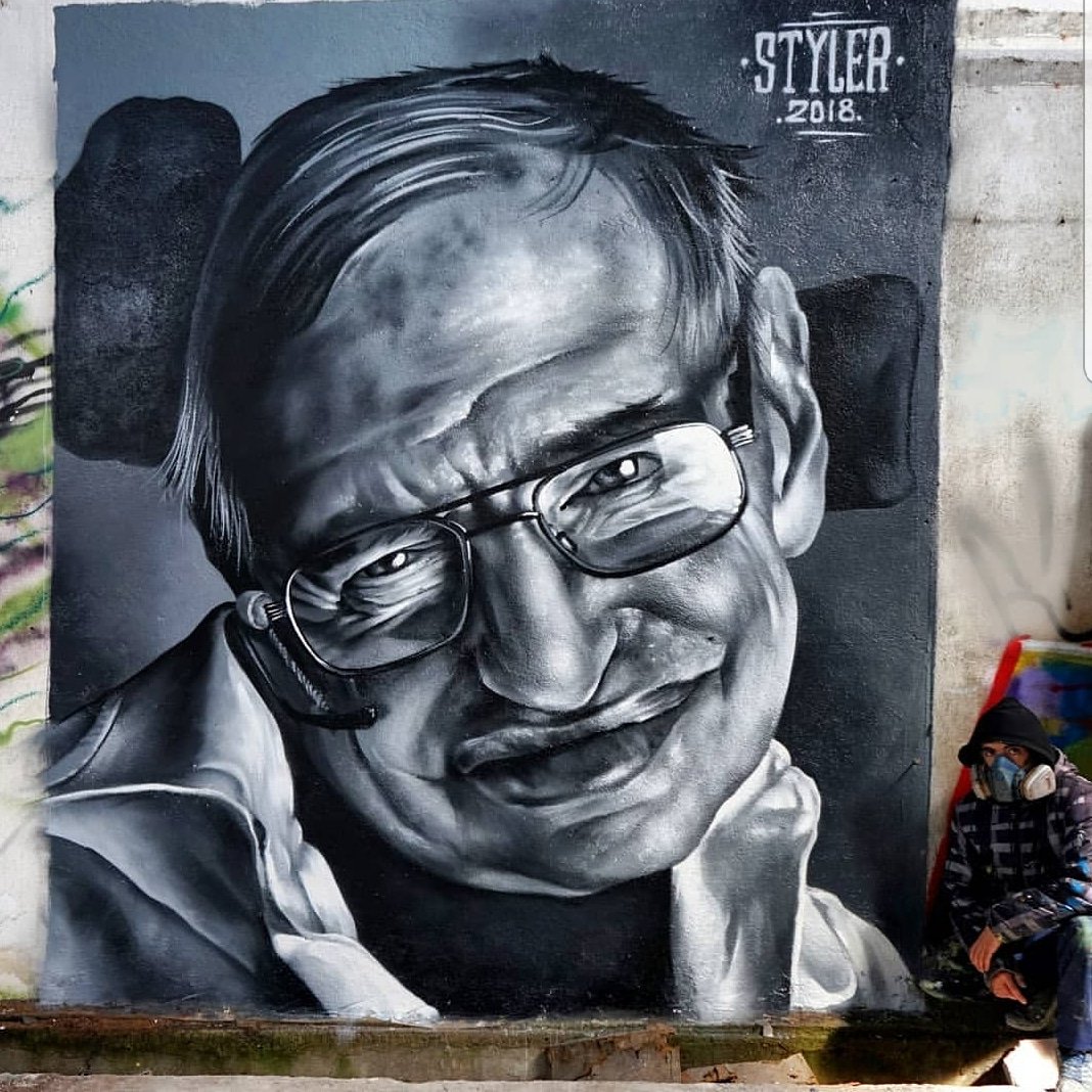 Chrystal_2018's tweet photo. @StephenHawking8 by StylerOne B #follow #instagram #spraypainting #rt #sciencefiction #physics
#photooftheday #streetart #art #graffiti #street #urbanart #streetphotography #artwork #streetstyle #painting #artist #photography #mural #graffitiart #urban #3dart #legend https://t.co/BlGQ2GEgb6