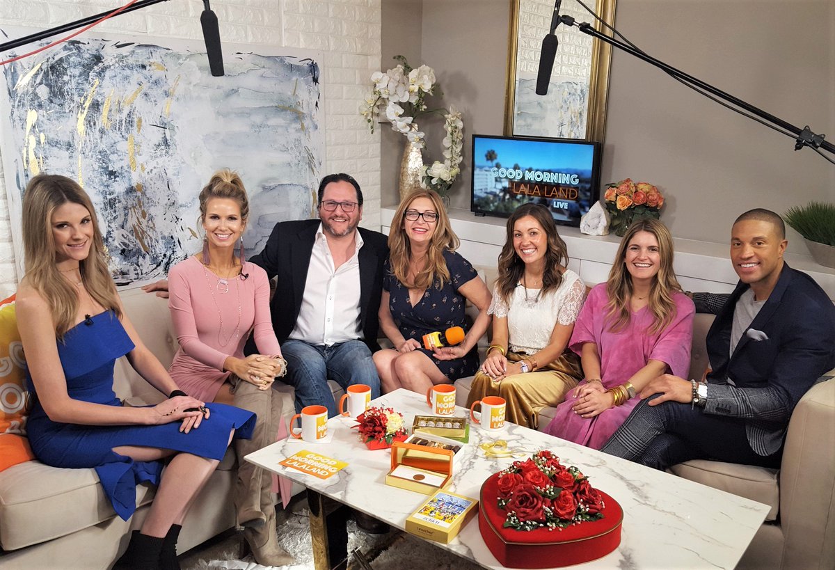 manospr's tweet photo. New Owners Tom & Tara Truffles @TeuscherBeverl1 guest interview today @GoodMorningLaLa with #ValentinesDay Swiss Truffles for All #FocusTV #ChocolatePalooza #ManosPR Segment: https://t.co/iVtNT3438V https://t.co/KcHCF4RlhR