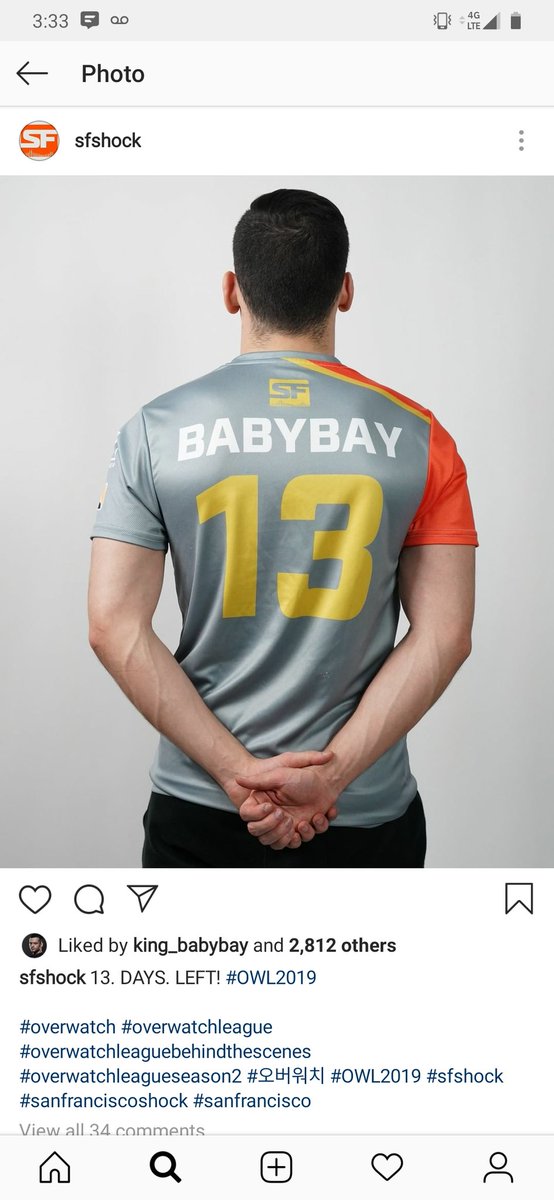 Babybay San Francisco Shock Overwatch League Jersey