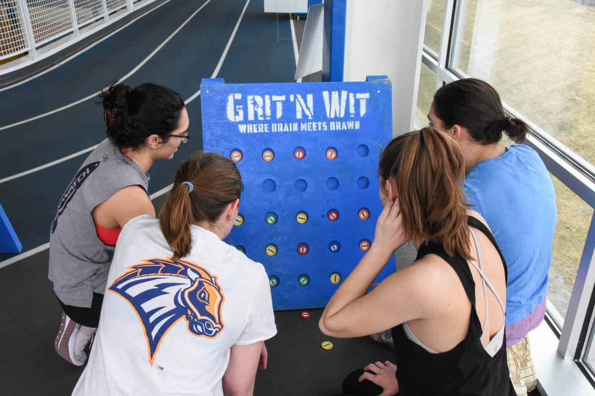 UNewHaven's tweet photo. Check out some photos from @ChargerREC’s inaugural #GritNWit adventure race, which combined mental challenges &amp; physical obstacles to determine which #UNewHaven students have the most #grit &amp; the most #wit. Congrats to all of the winners.  @newhavenscope https://t.co/CwkvY2J2EF