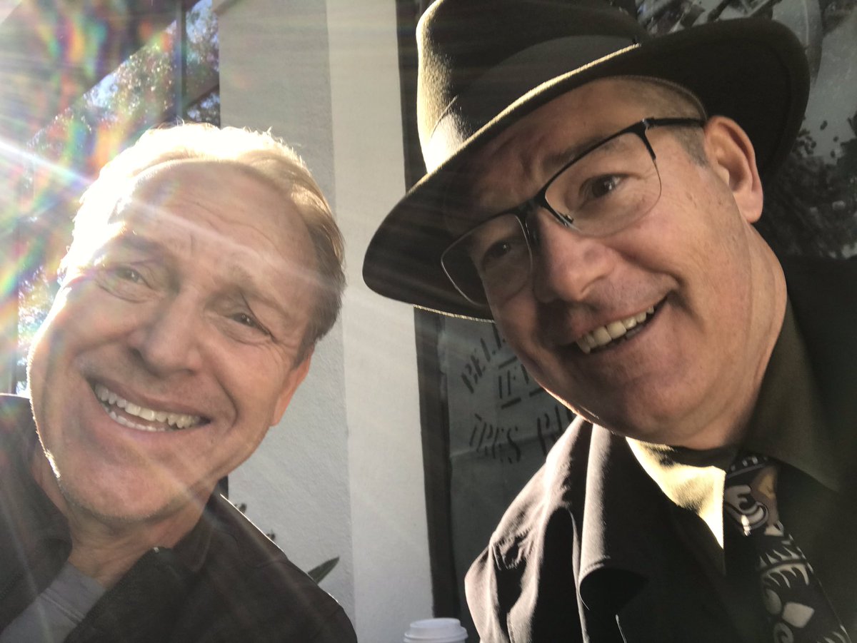 Having coffee at crystal cove with philip Marlowe, er, make that Jerry Sullivan <a href="/SullivanSaysSC/">SullivanSaysSoCal</a>