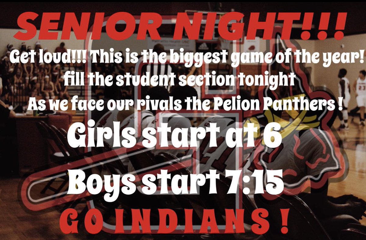 ghstribe's tweet photo. BIG night TONIGHT! We play PeLion at HOME! Girls have started and boys will start later! Pack our student section and get loud!! It’s gonna be a good night for some Indian Basketball!! #IndianPride @CoachLeaphart @Mama__Deana https://t.co/waoJWHCo6y
