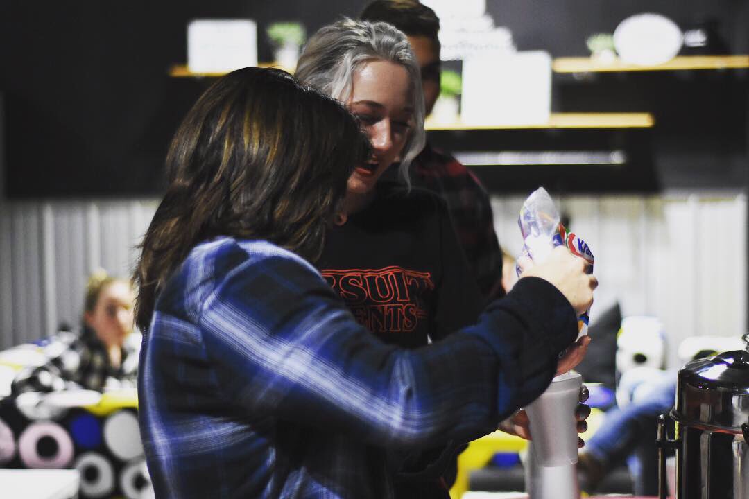 Pursuitstumin's tweet photo. Last nights Flannel and Hot Chocolate Pre-Party was 🔥(literally) but the warm temps outside didn’t stop anyone from enjoying their hot chocolate! If you missed it you missed out, but we will see you next week!! #youbelonghere https://t.co/WcUziZHtcr