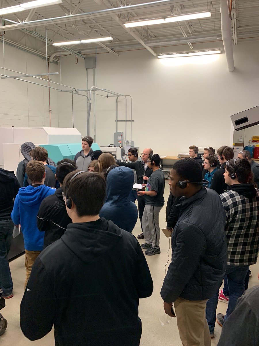 WCBizAlliance's tweet photo. Students from @waukeshaschools @WaukeshaSouth went on a #Schools2Skills tour today to learn more about careers in #wcmanufacturing. Thanks @colorink, ETW & @Mathison_Mfg for hosting us! https://t.co/sN8U8E4RLO