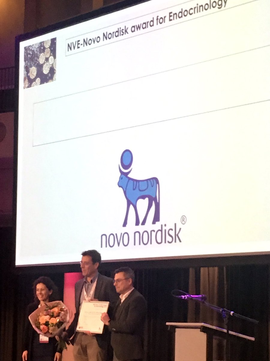 Congratulations to Onno Meijer as the winner of the NVE Novo Nordisk award for his excellent research in the field glucocorticoids! #DEM2019