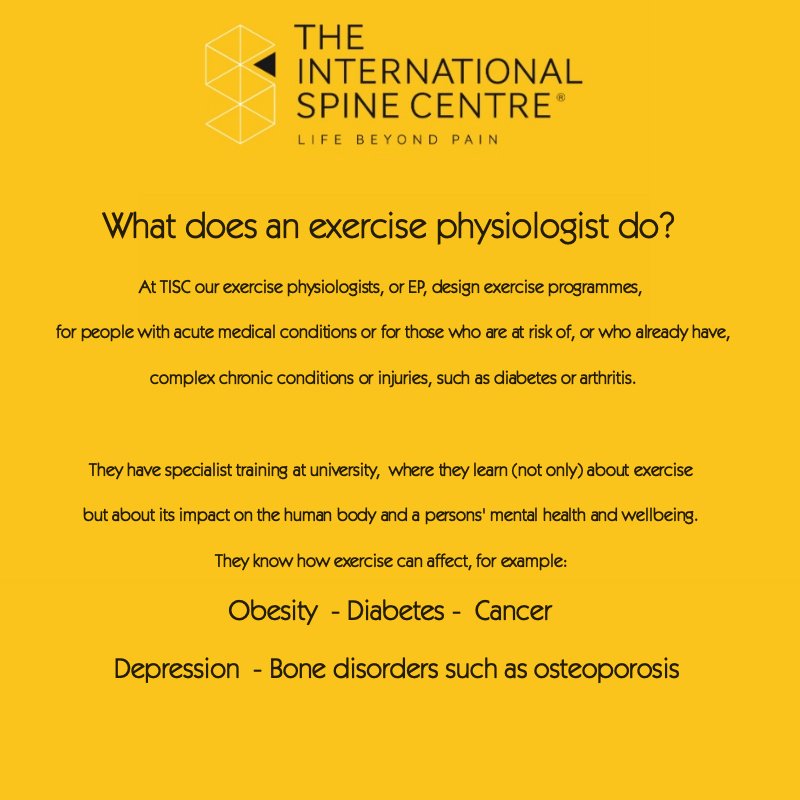 tisc_au's tweet photo. Our exercise physiologists design exercise programmes for people with medical conditions, complex chronic conditions and (or) injuries.
https://t.co/uAu7lz04iL #TiscAU #LifeBeyondPain https://t.co/51574a6xSJ