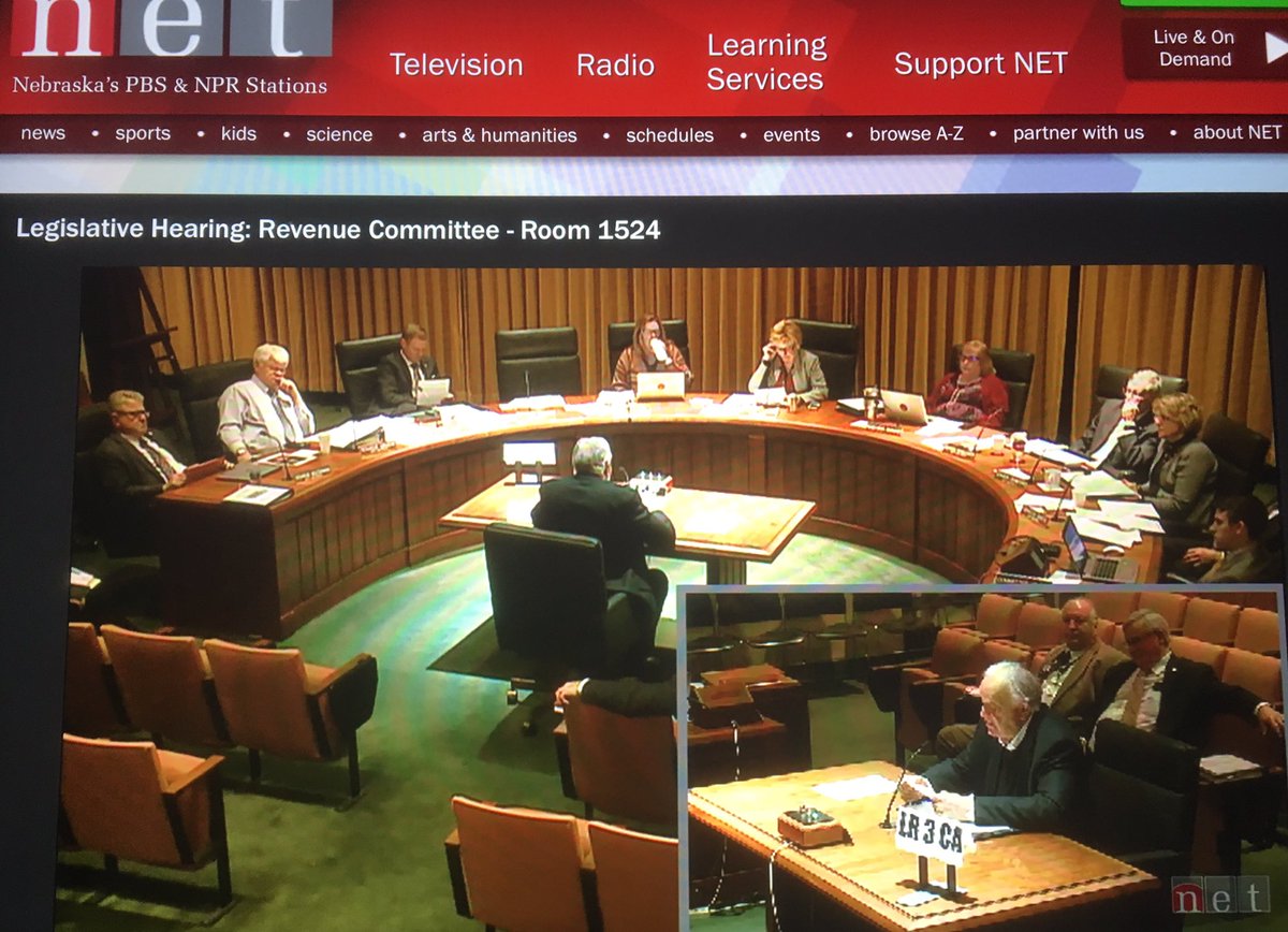 NASB Legislation Committee Member, Larry Grosshans testifying in front of the Revenue Committee voicing opposition of LR3CA. #liveNASB