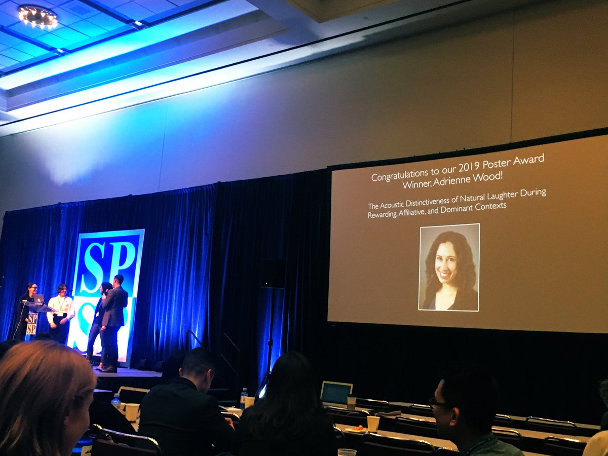 sbrietz's tweet image. Congrats to @adriennerwood for winning #SPSP2019 #emopreconf poster award! 🎉