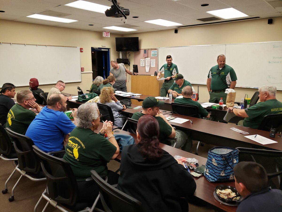Margate_CERT's tweet photo. Feb 2019 Margate Monthly CERT Meeting at Fire station 98 https://t.co/dHMG9UOMqj