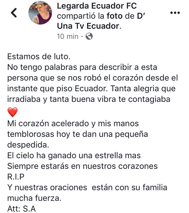 LegardaEcuador's tweet photo. Siempre en nuestros corazón leon! #TeLoDije  #legarda https://t.co/px2qVyOa6t