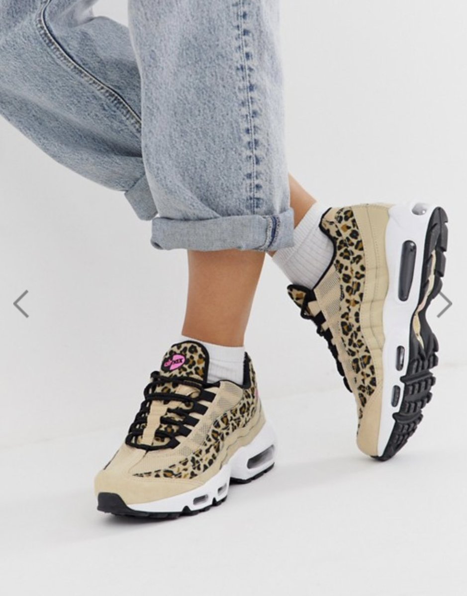 nike leopard print air max 95 trainers