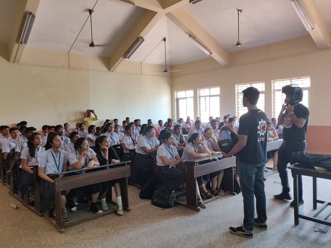 RacMargao's tweet photo. The RAC_Margao in collaboration with RAC_Mapusa &amp; GEARS organised an interactive session regarding "Road safety and Aweearnes about traffic Rules" at VVM's R.M. Salgaocar Higher Secondary Schools, Margao. 
#rotaractmargao #rotaract #rotaractdistrict3170 #squad3170 #thinkimpact https://t.co/Oen5GycqKI