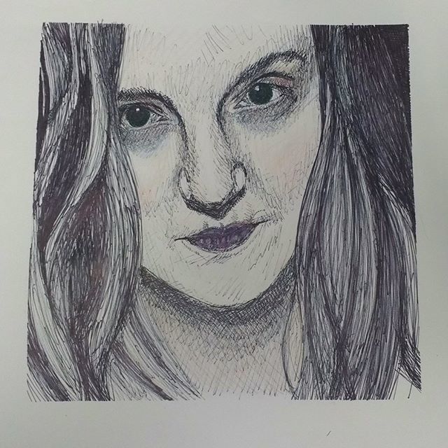 tsoyptc's tweet photo. New work by #radfordmakesart, black pen on paper with hits of pencil crayon. I guess if i'm gonna do this pen and ink thing i'm gonna have to face my fears and start drawing my own mug at life size. Bit nervous posting this one. #strength #believe #selfp… https://t.co/FG1fuc3akz https://t.co/FeWt80TTmq
