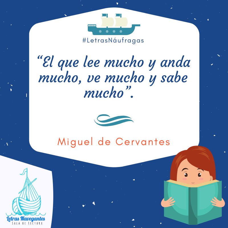 LetrasNavPV's tweet image. #LetrasNáufragas 🚣‍♂️
#LetrasNavegantes ⛵
#MeGustaLeer 😍
#SalasDeLectura 📚
#Cervantes ✍