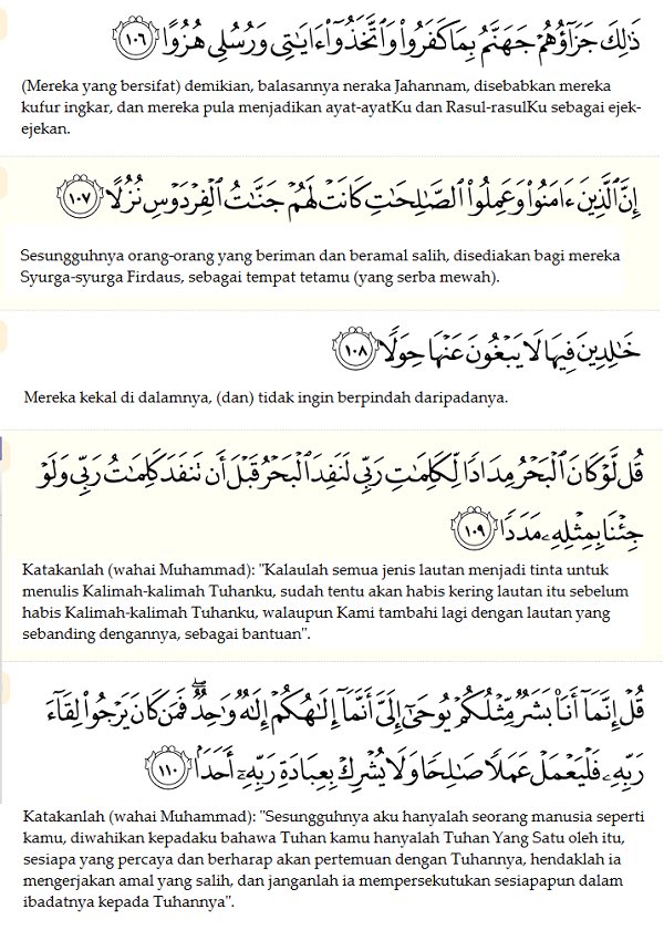 Kahfi 100-110 al 10 Ayat