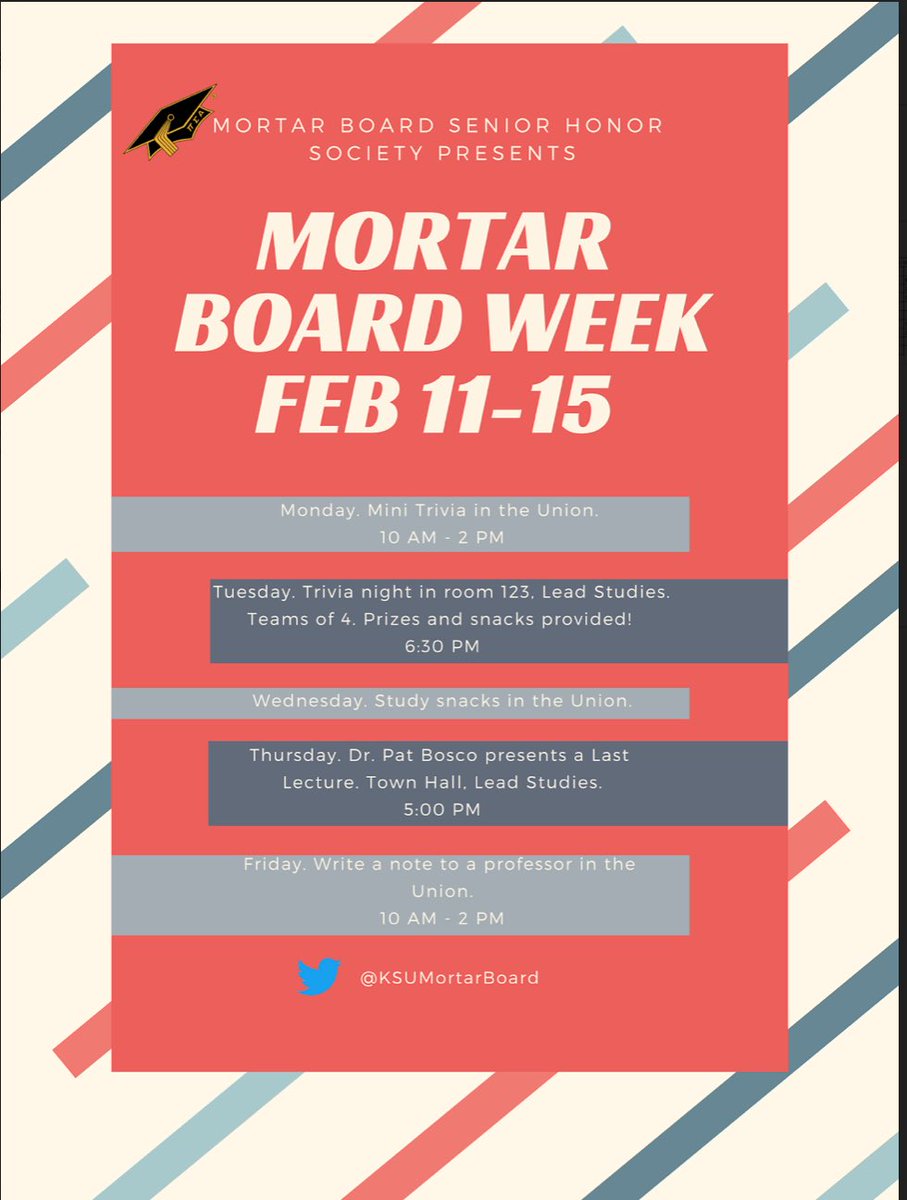 K-State Mortar Board tweet media