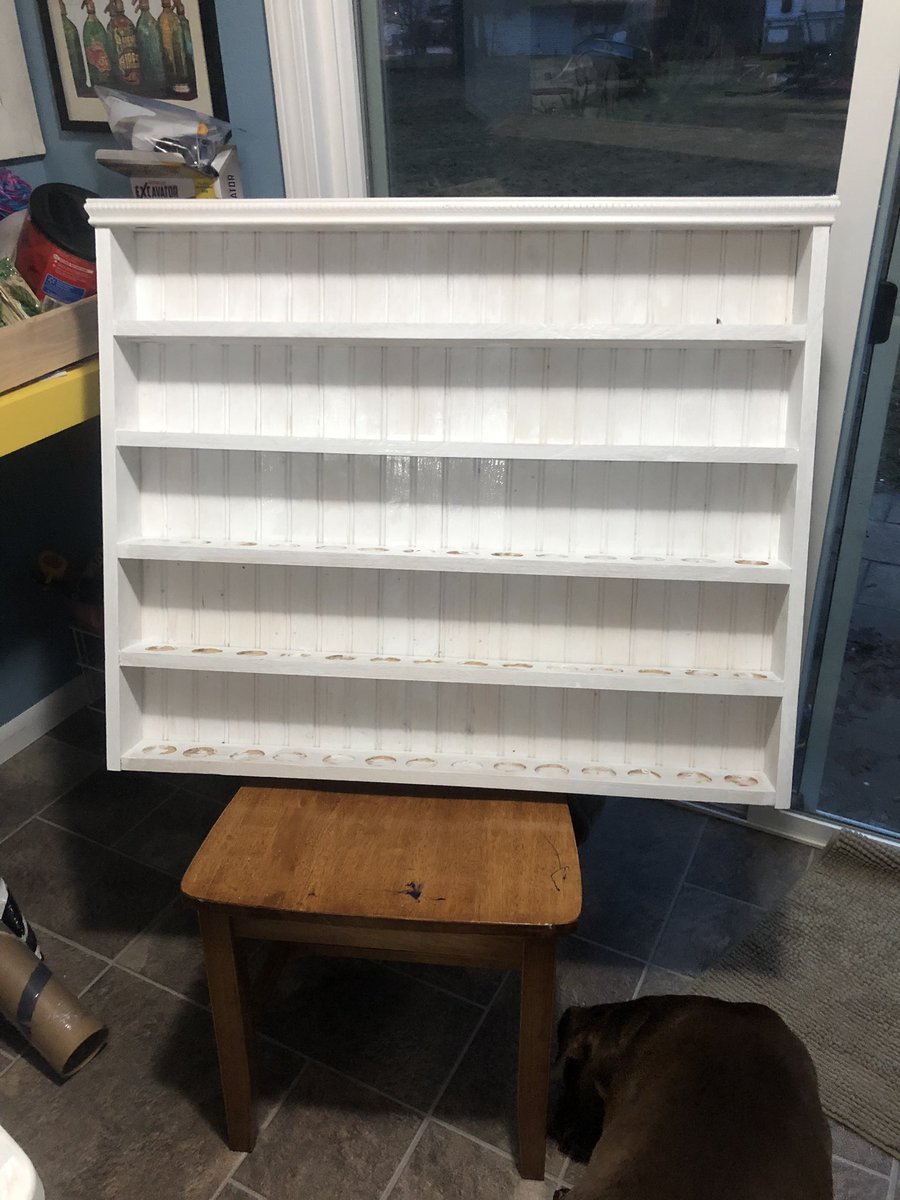 ProfeSchoof's tweet photo. Coming along! Holds 70 essential oil bottles! @birchpleese https://t.co/RRx5USFUgd