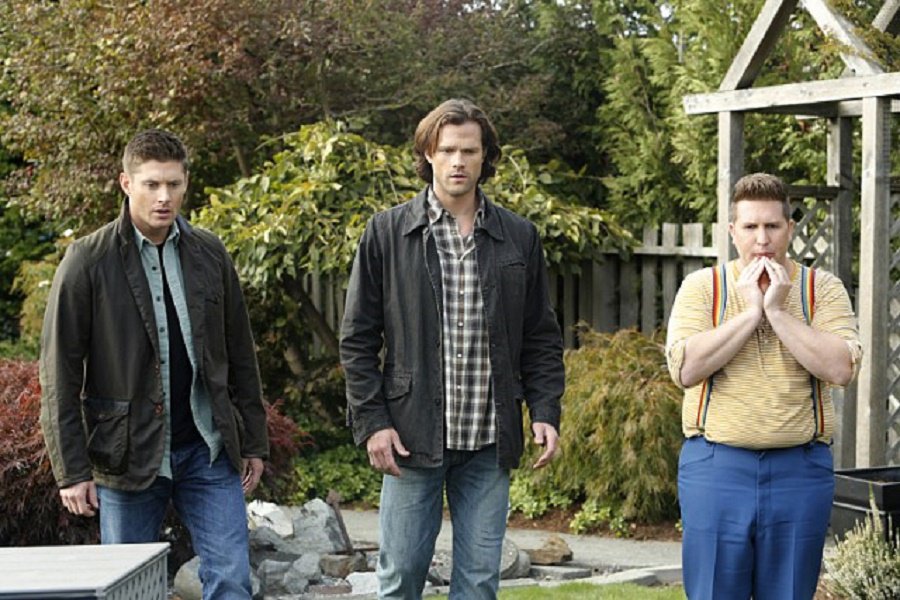 jarpad's tweet photo. TBT to Season 11: God's sister kind of has a thing for my brother and also I have imaginary friends now. #SPNFamily #SPN300 https://t.co/IkgGqBjg18